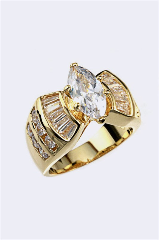Engagement Ring Cubic Zirconia Stylish Elegant Fashion Jewelry