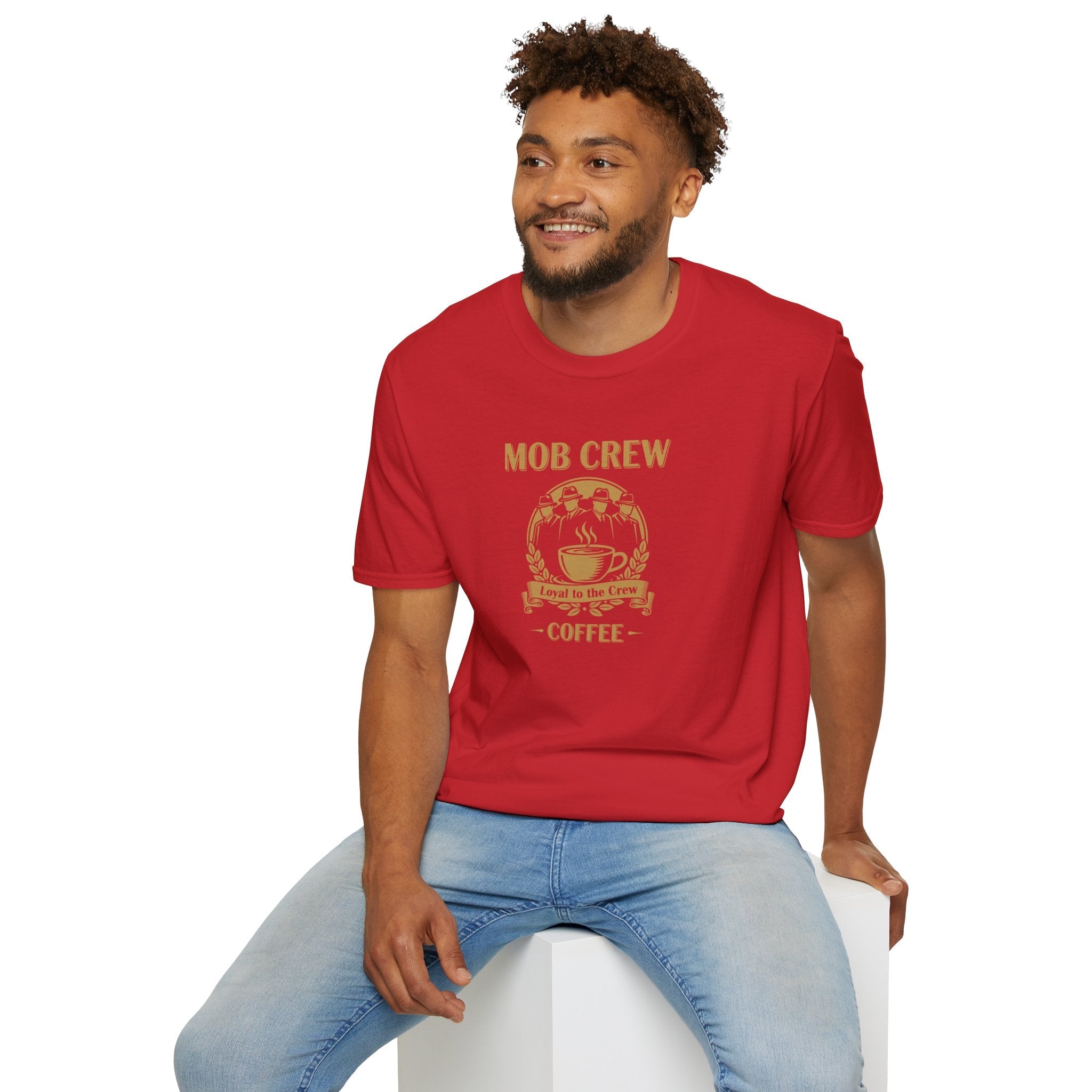 Mob Crew Loyal to The Crew T-Shirt - Vintage Coffee Lover Tee for Coffee Enthusiasts