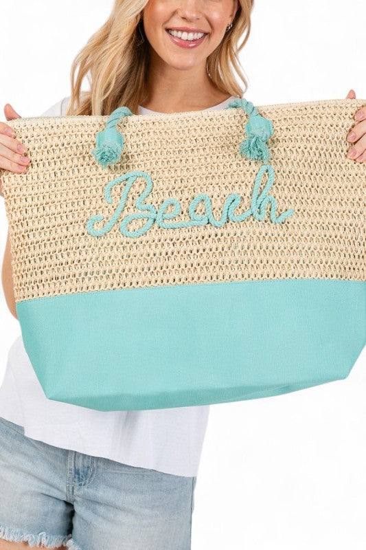 Fashion Handbag Crochet Summer Tote Beach Casual Chic