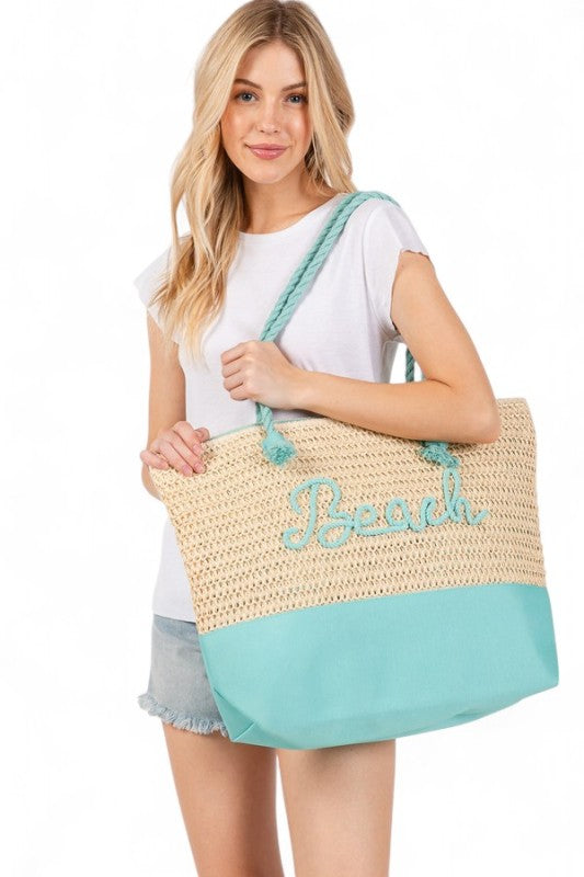 Fashion Handbag Crochet Summer Tote Beach Casual Chic