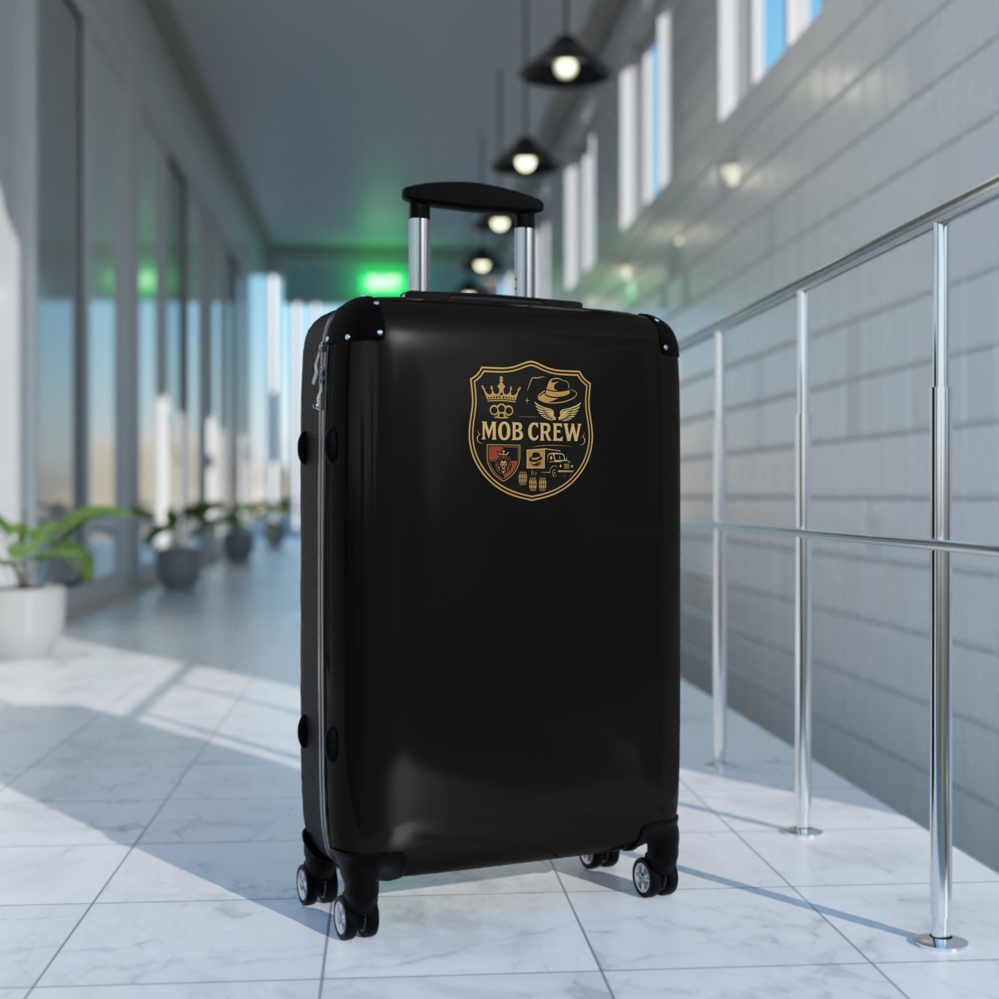 Mob Crew Medium Luggage, Stylish Fun Luggage Perfect for Vacations Travel Suitcase Modern Carry-On