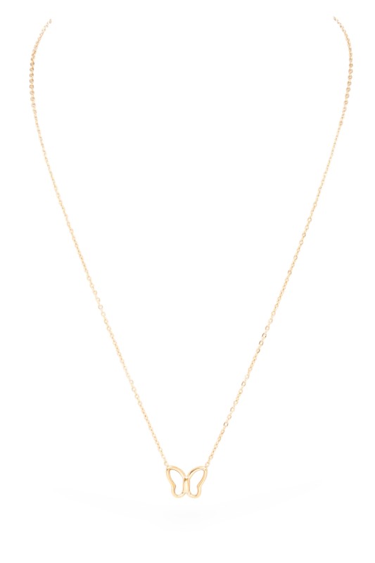 Pendant Necklace Petite Butterfly Trendy Stylish Jewelry Accessory