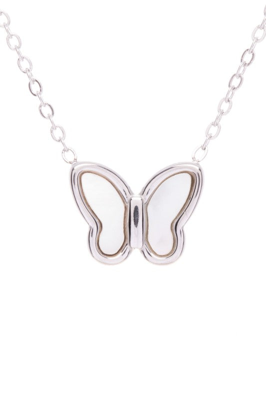 Pendant Necklace Petite Butterfly Trendy Stylish Jewelry Accessory