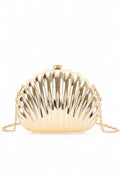 Clutch Bag Acrylic Sea Shell Box Stylish Statement Accessory