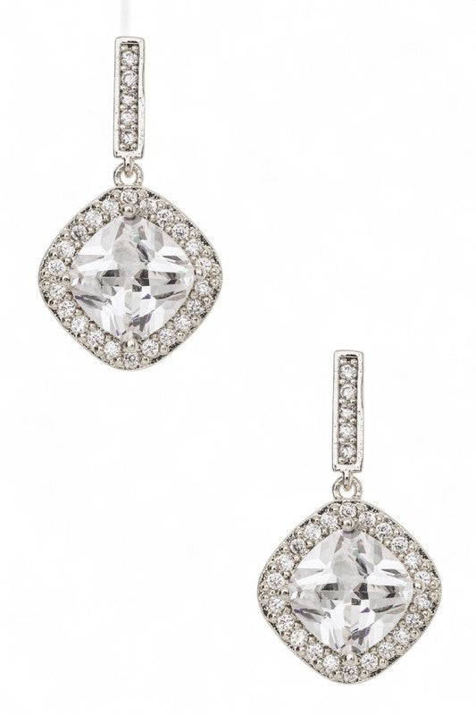 Drop Earrings CZ Stylish Fashion Jewelry Accessory