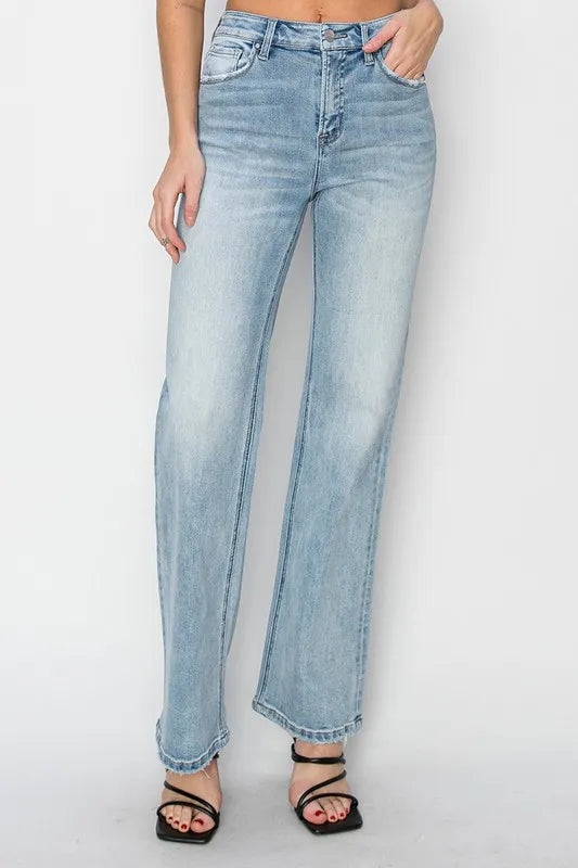 Full Size High Rise Straight Jeans Plus Size