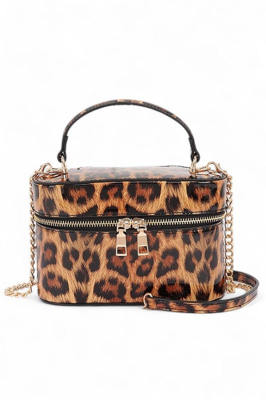 Convertible Top Handle Patent Finish Fashion Handbag Stylish Vanity Bag