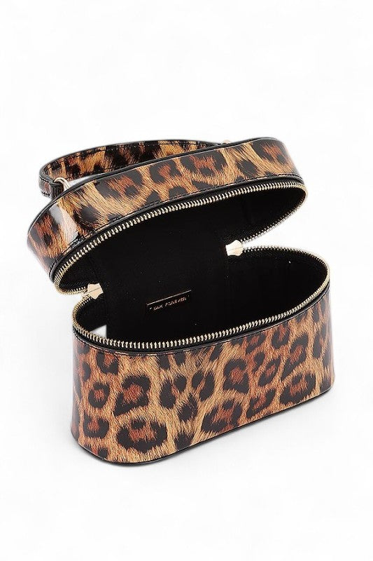 Convertible Top Handle Patent Finish Fashion Handbag Stylish Vanity Bag