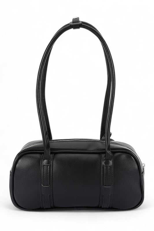 Boxy Top Handle Bag with Star and Heart Studs – Trendy Fashion Handbag