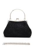 Pearl And Rhinestone Top Handle Convertible Clutch