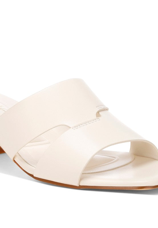 Shulva Block Heel Slip Ons
