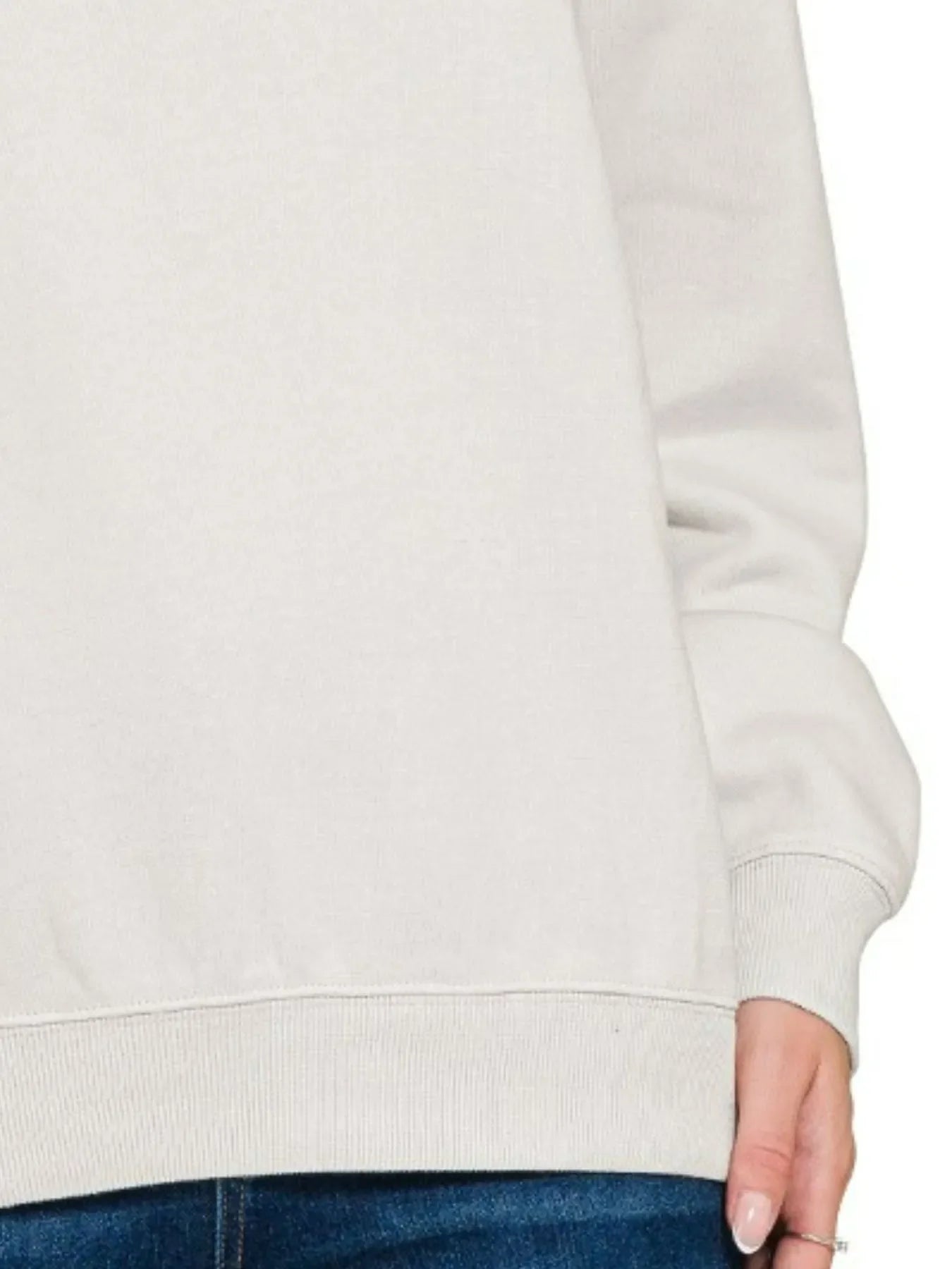 Fleece Crewneck Long Sleeve Sweatshirt