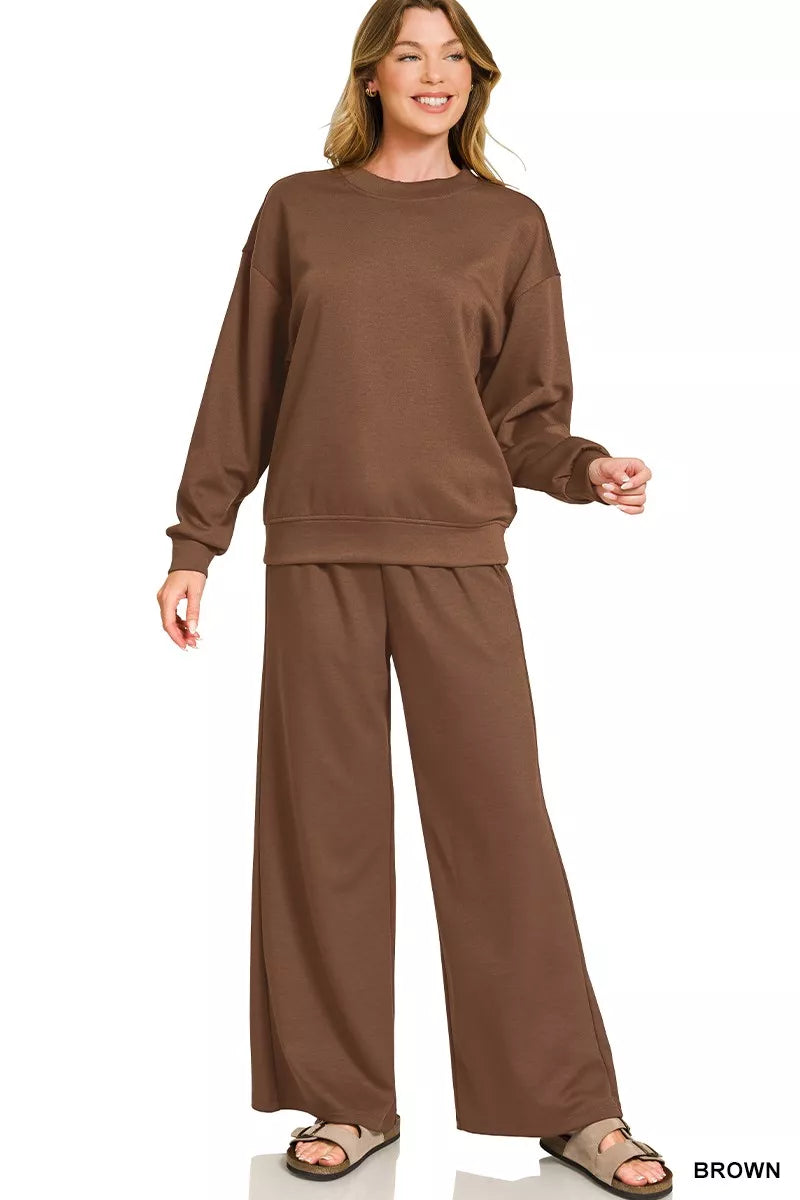 Scuba Crewneck Pullover and Pants Set