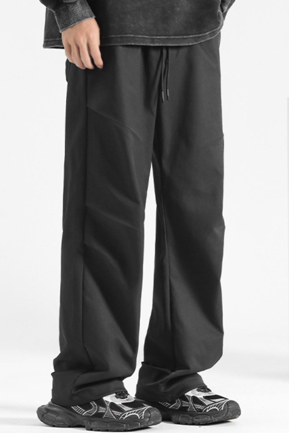 Men's Plus Size Loose-Fit Drawstring Waist Casual Pants