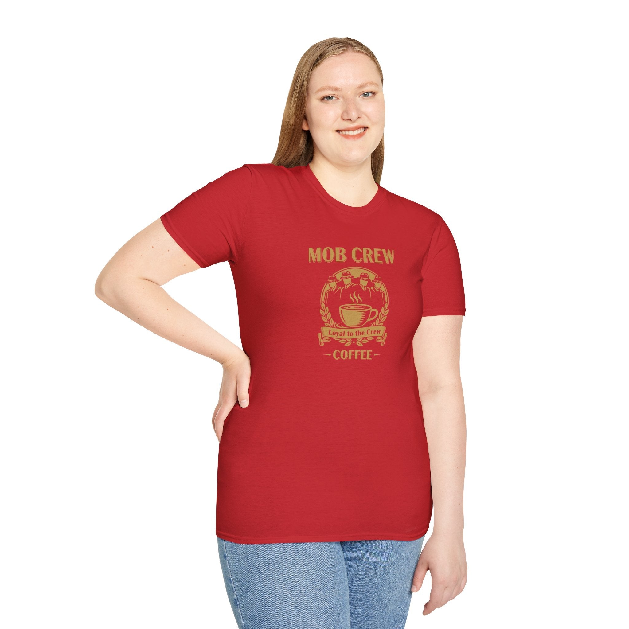 Mob Crew Loyal to The Crew T-Shirt - Vintage Coffee Lover Tee for Coffee Enthusiasts
