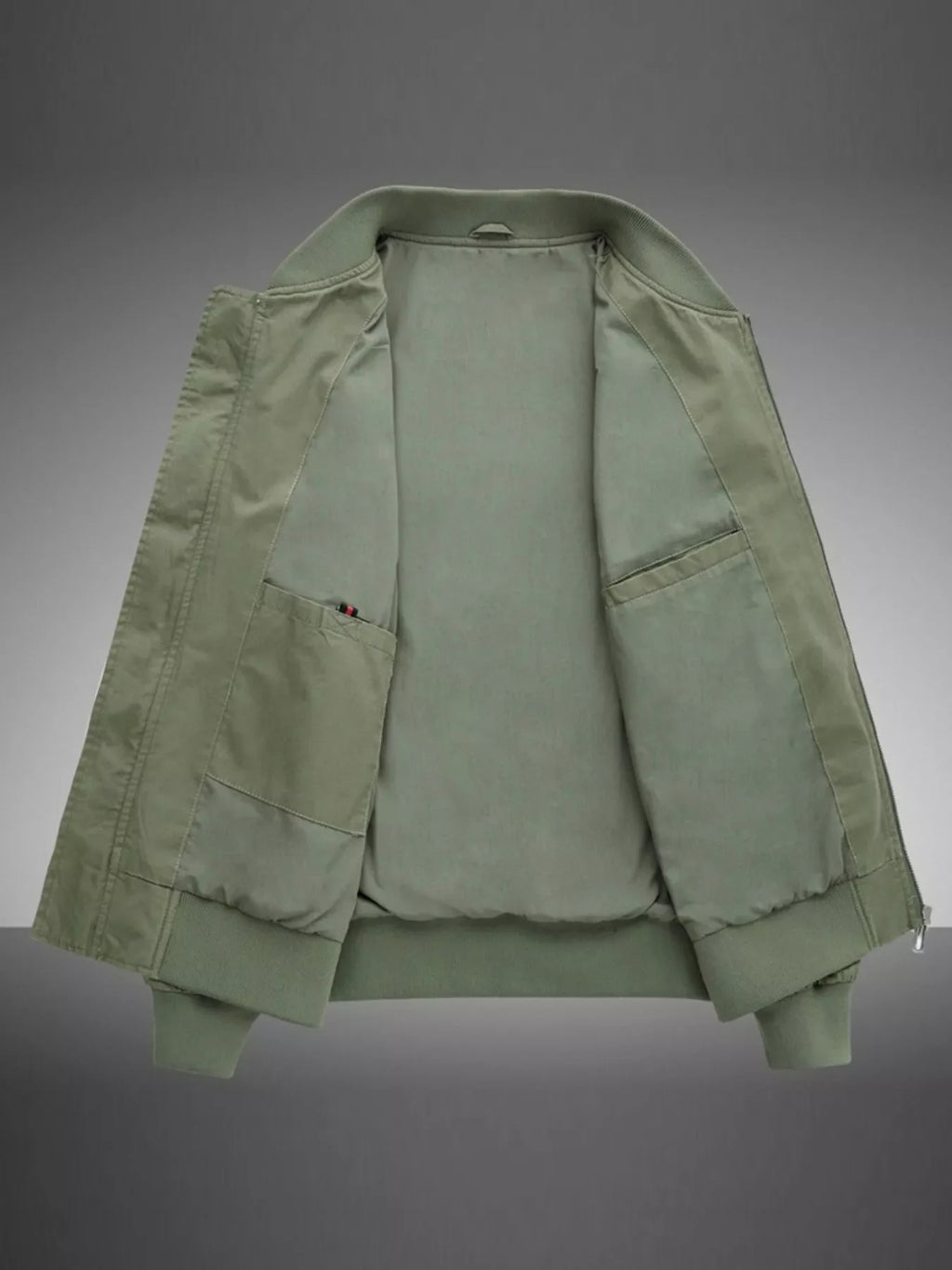 Men's Plus Size Casual Lightweight Bomber Jacket
