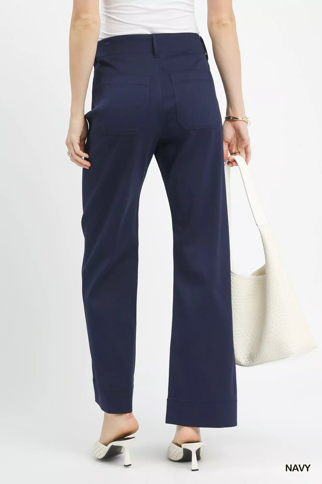 Button Stretched Pants