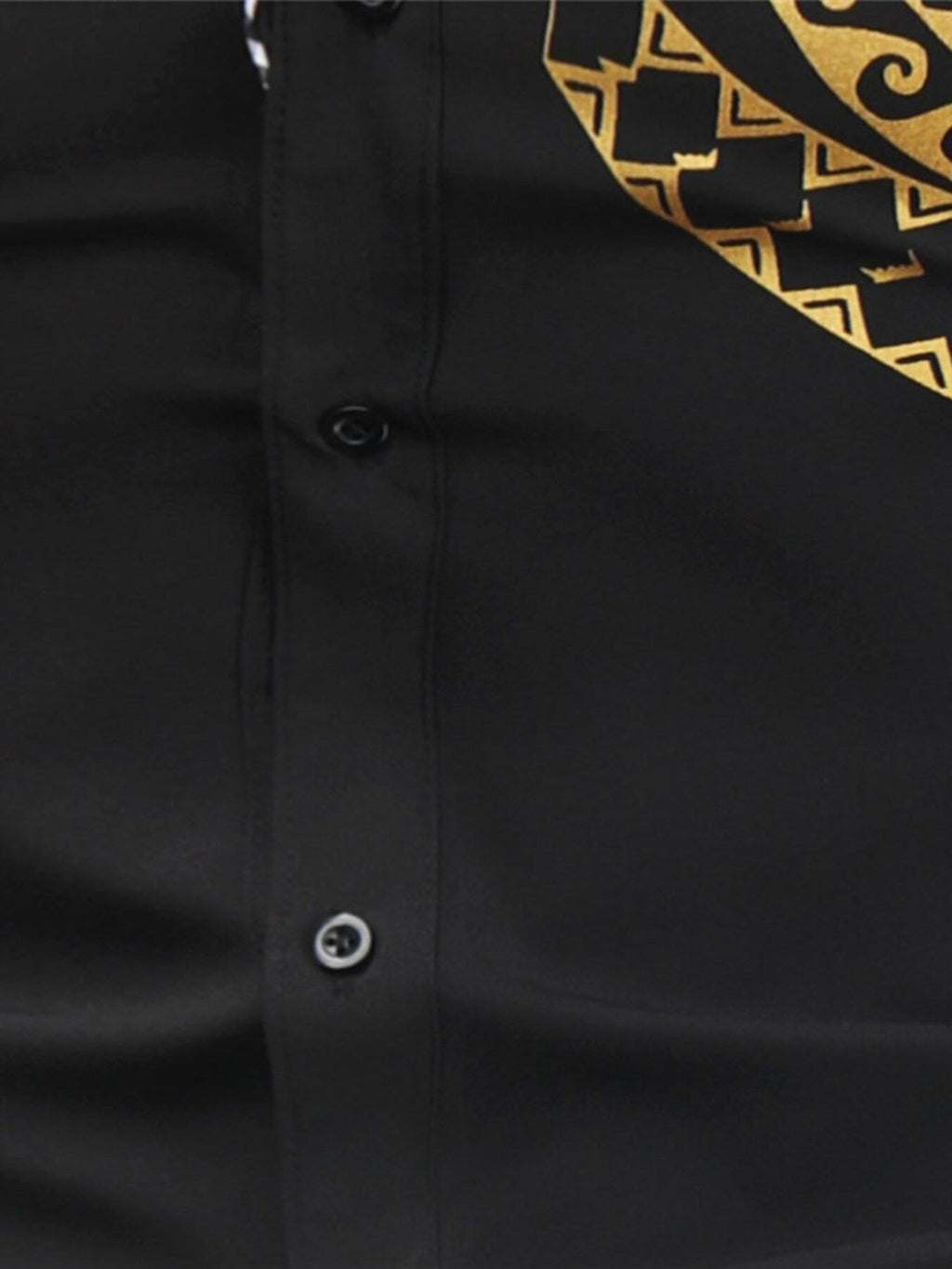 Men's Plus Size Casual Short Sleeve Tribal Print Shirt