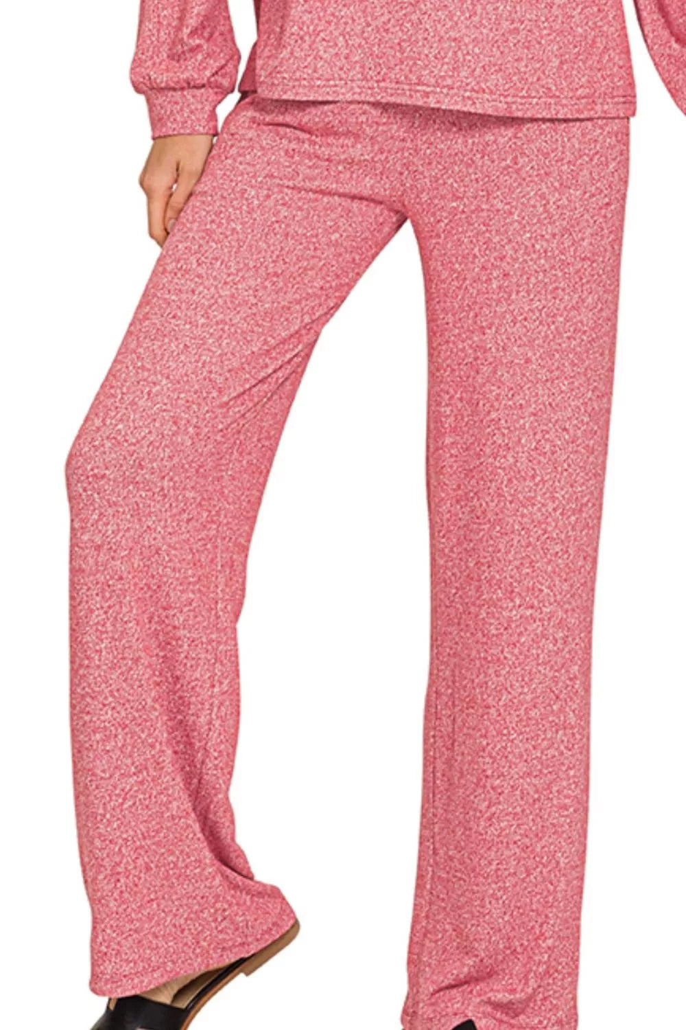 Soft Melange Long Sleeve Tee & Pants Set