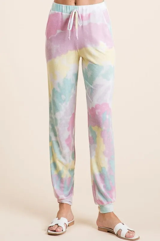 Tie Dye French Terry Casual Pants