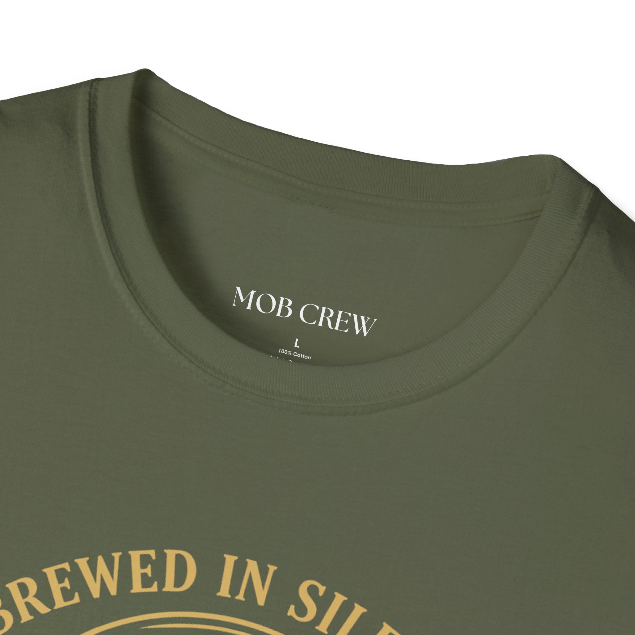 Mob Crew Brewed in Silence Served with Respect Vintage T-Shirt