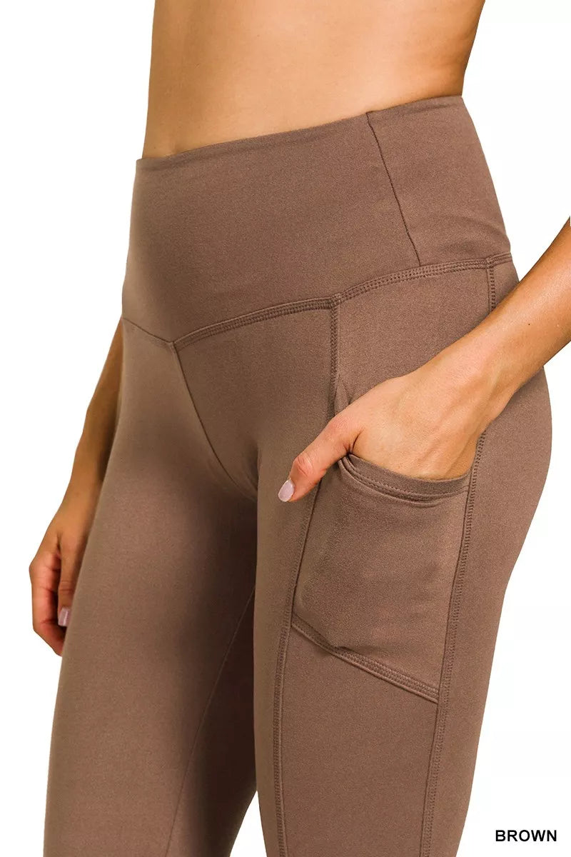 Brushed Dty Microfiber Flare Pants