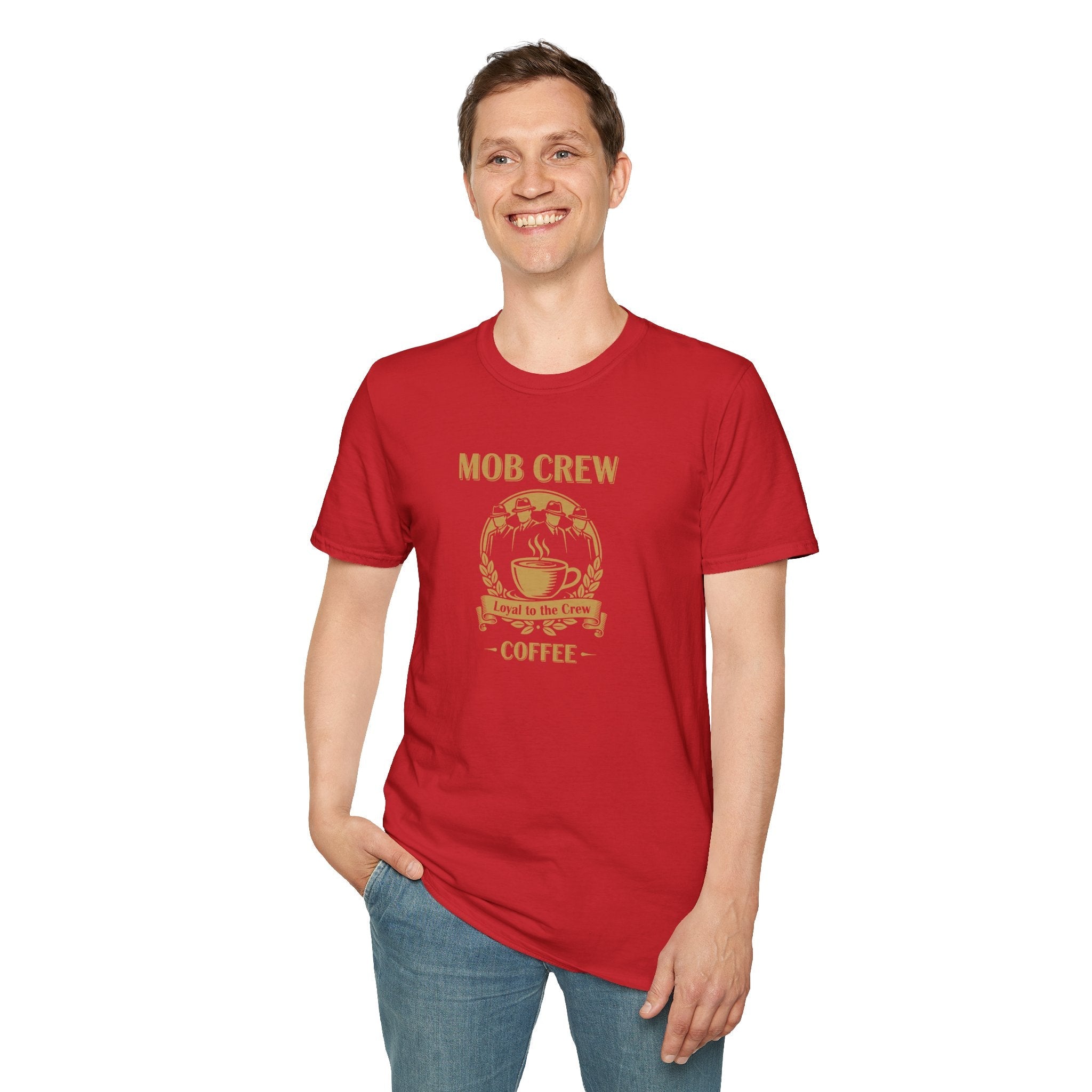 Mob Crew Loyal to The Crew T-Shirt - Vintage Coffee Lover Tee for Coffee Enthusiasts