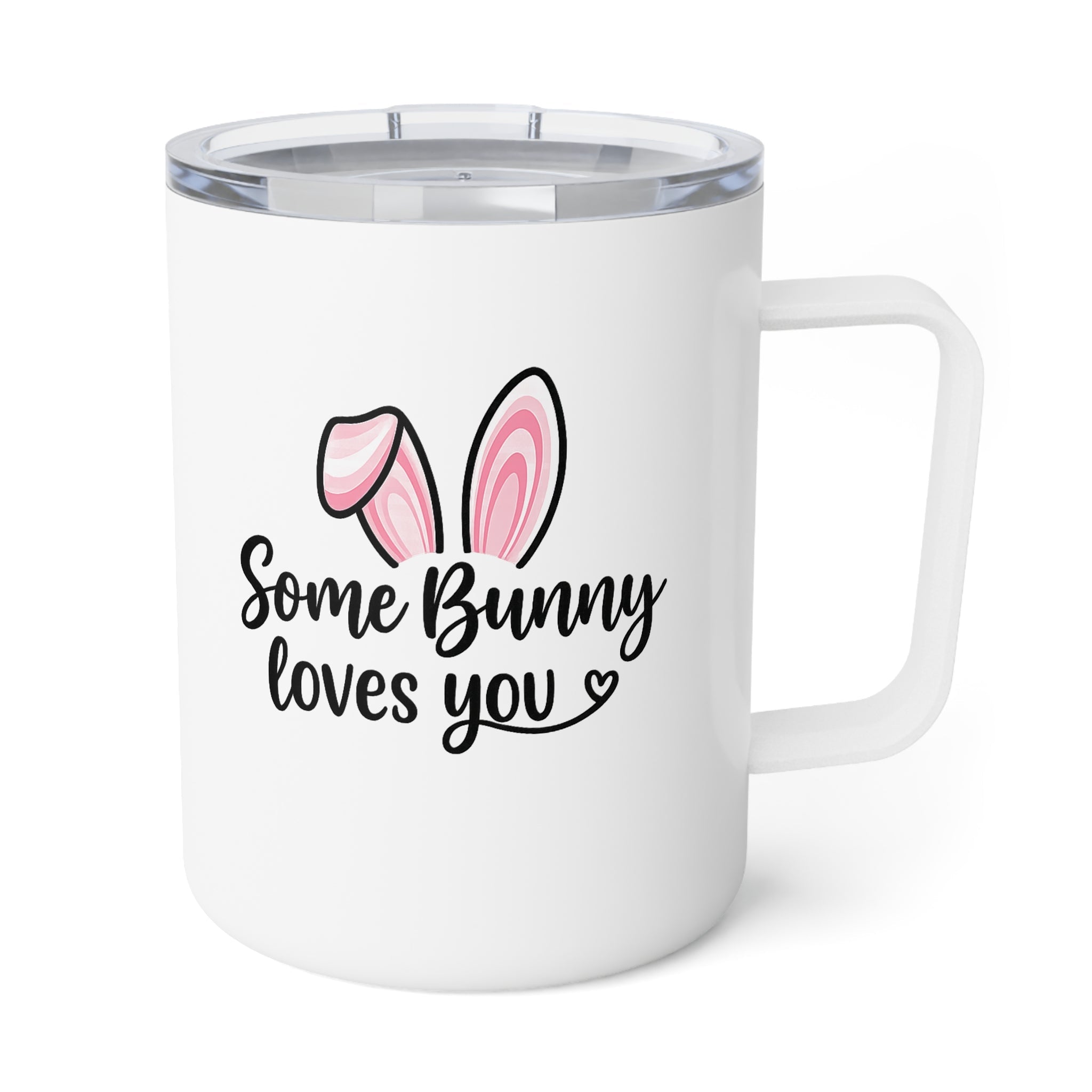 Somebody Loves Me heart design Insulated Coffee Mug | 10oz