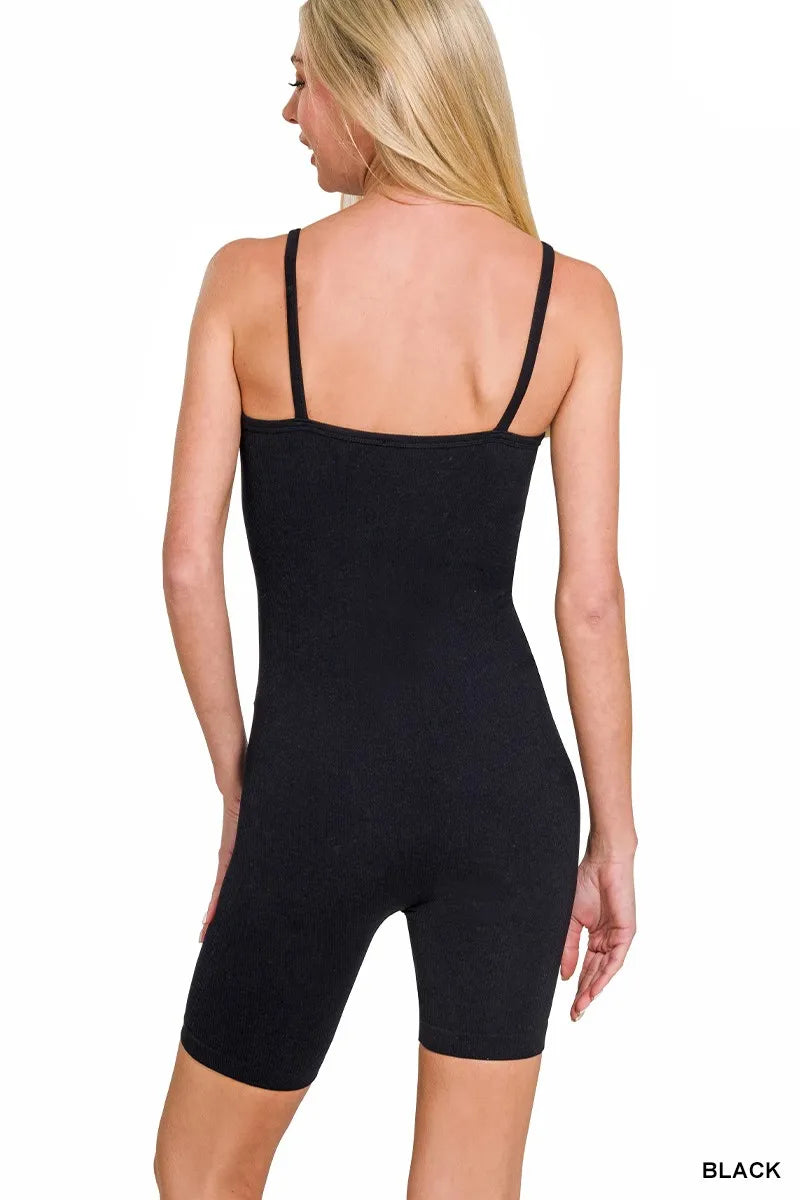 Ribbed Seamless Bodysuit
