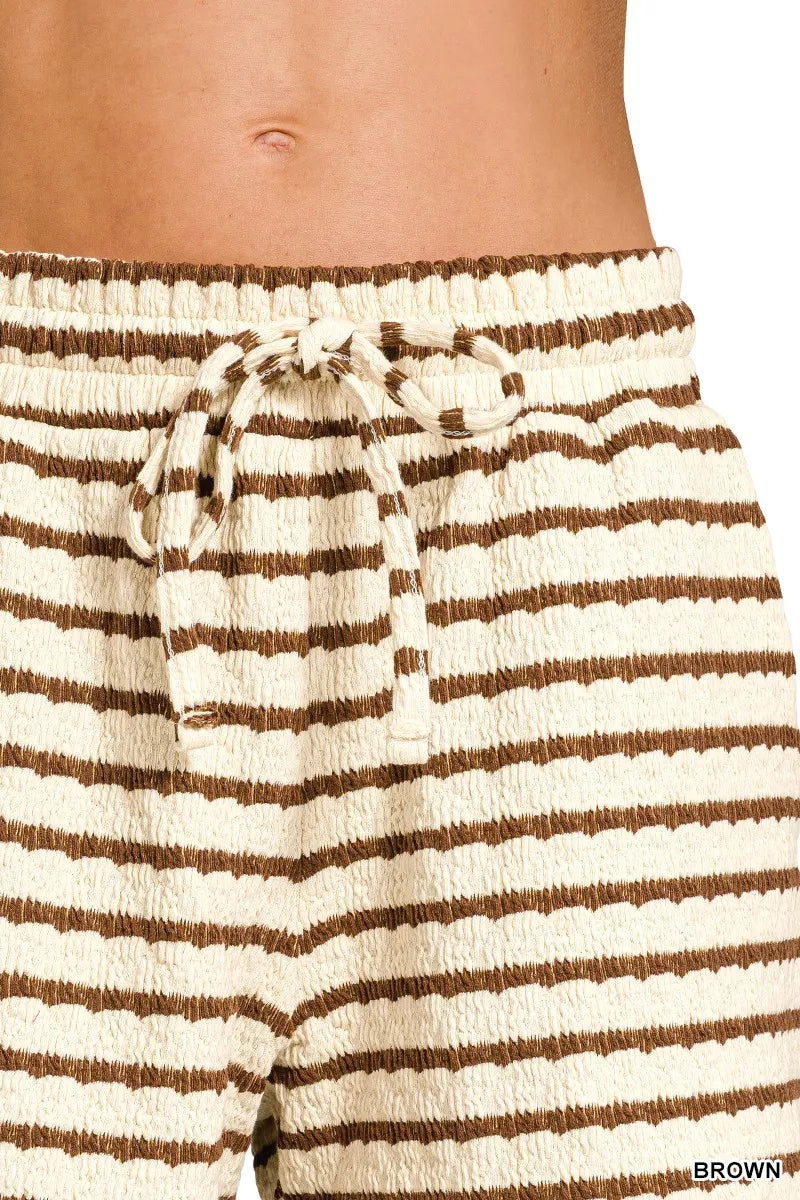 Striped Short Sleeve Tee & Shorts Set