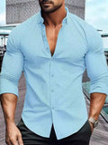 Men's Full Size Slim Fit Button Up Shirt Plus Size