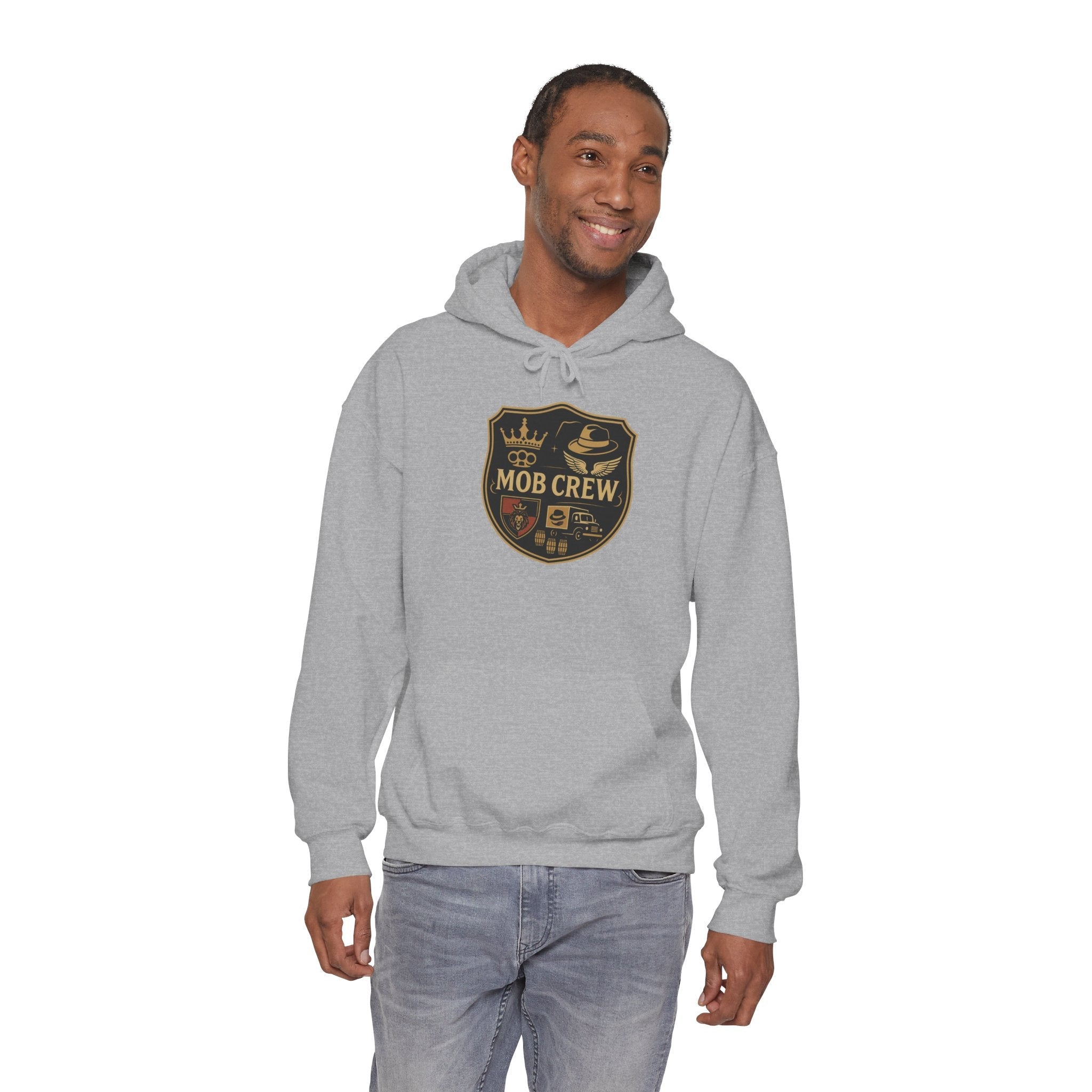 Mob Crew Hoodie – Vintage Pullover for Family Comfort