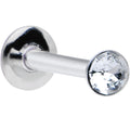 16G 5/16 Handmade Labret Created with Crystals 3mm
