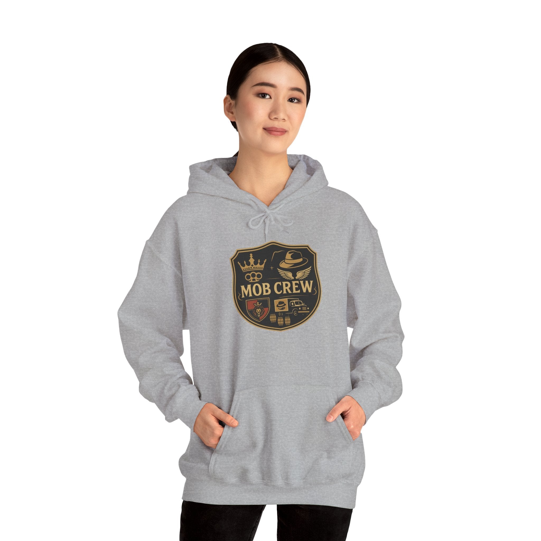 Mob Crew Hoodie – Vintage Pullover for Family Comfort
