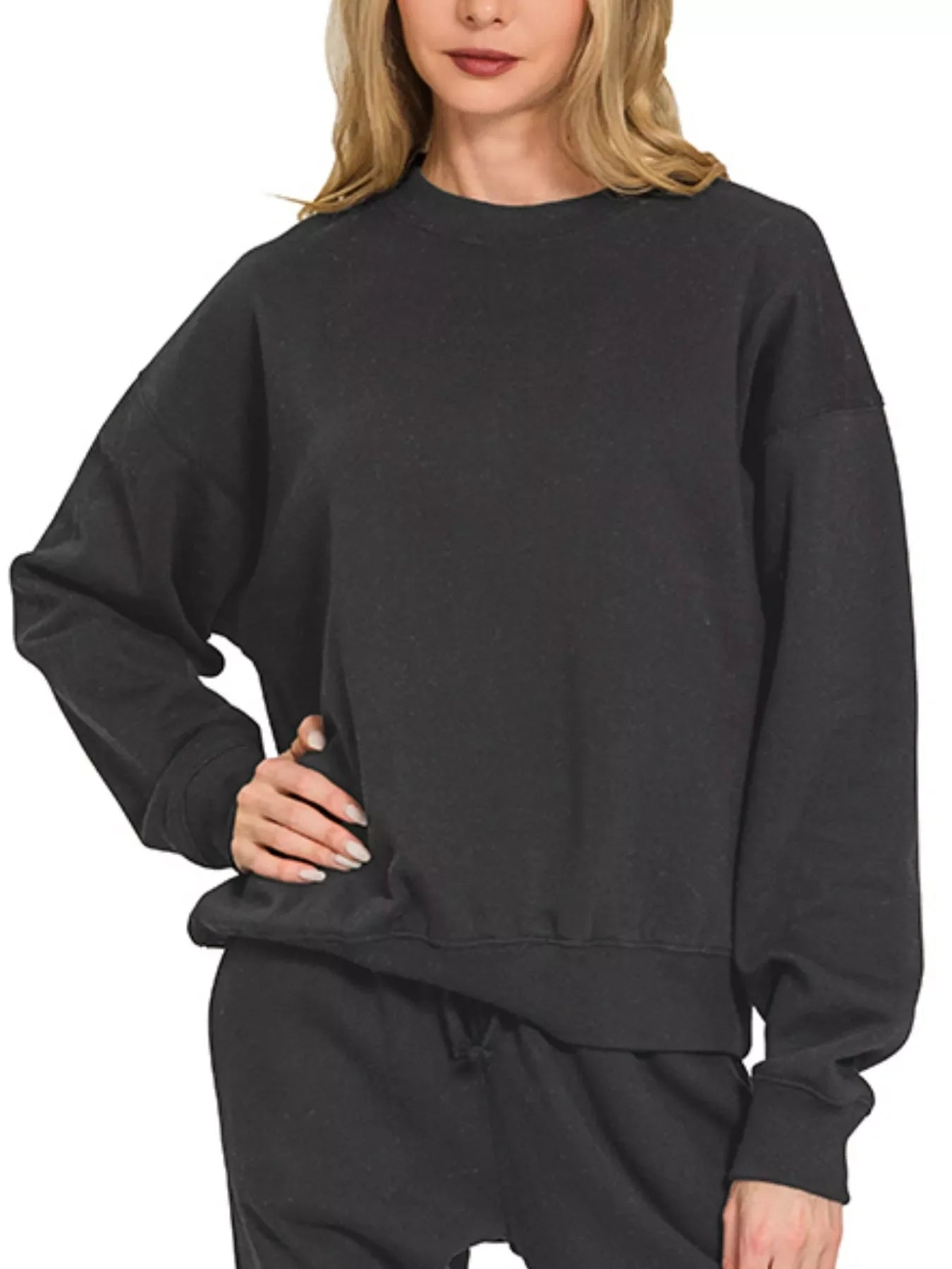 Fleece Long Sleeve Pullover & Jogger Set