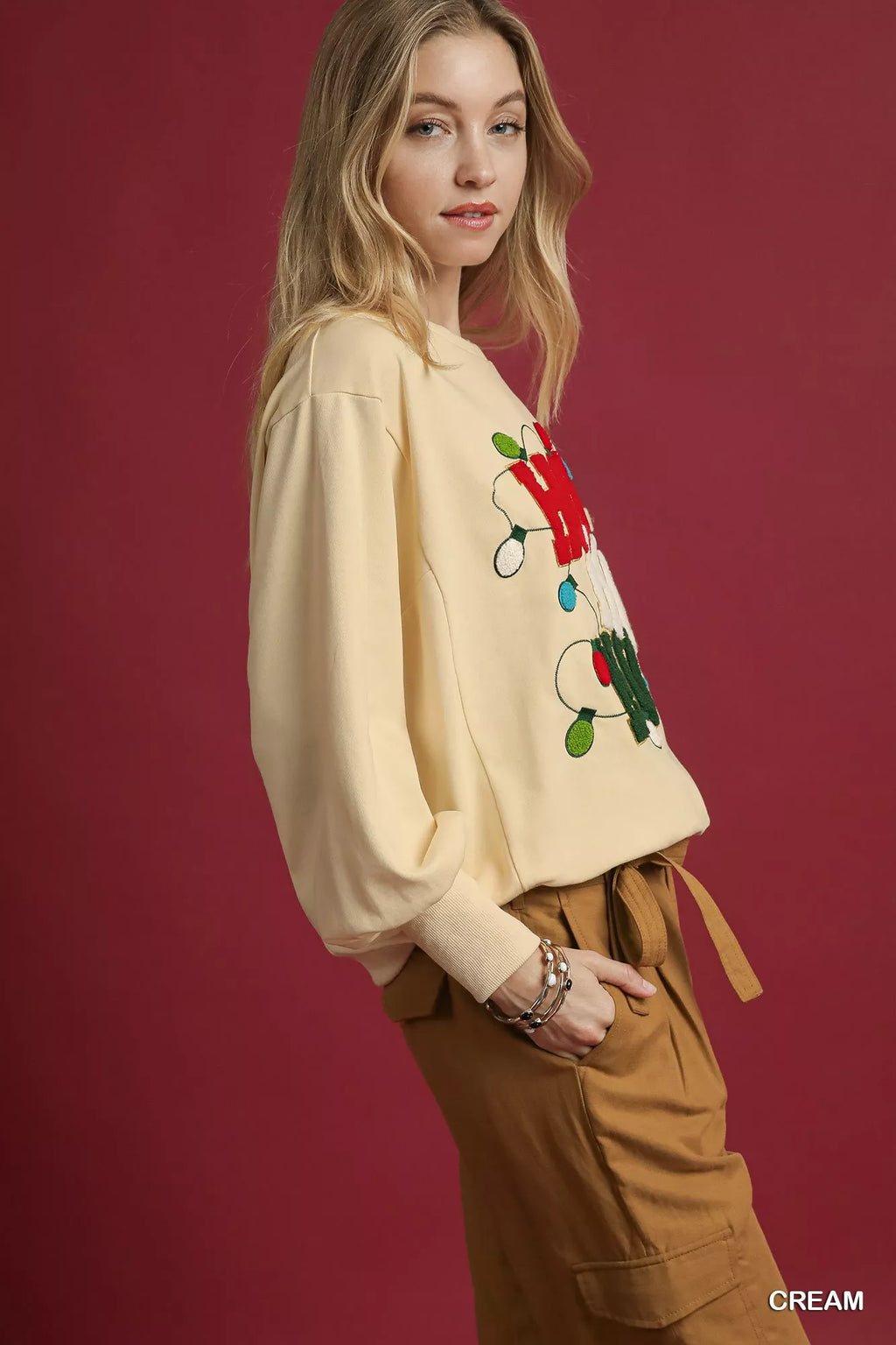 HO Applique French Terry Sweatshirt