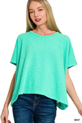 Cotton Slub Oversized Tee
