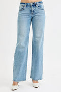 Full Size Low Rise Ankle Boyfriend Distressed Jeans Plus Size