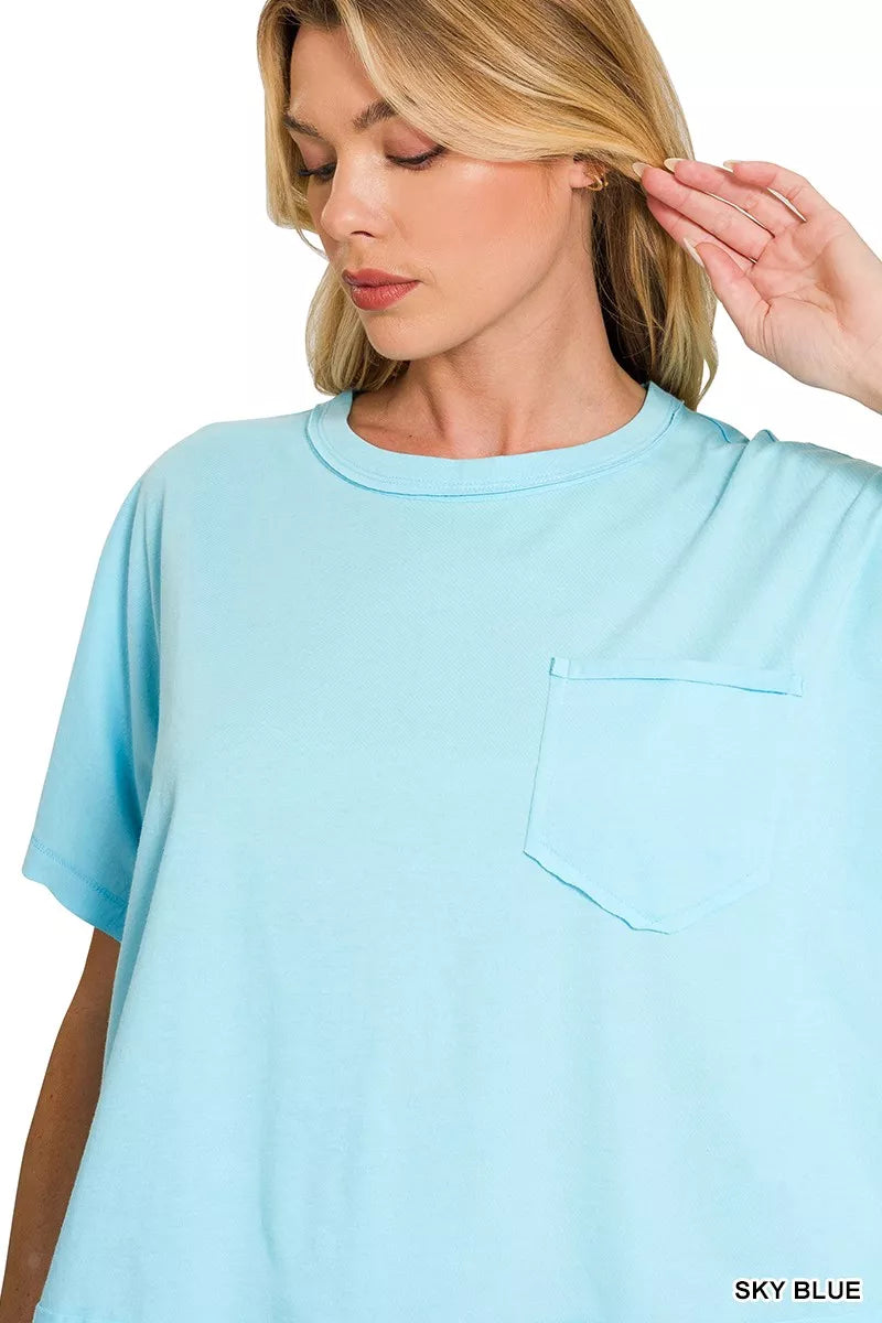 Exposed Seam Boxy Top