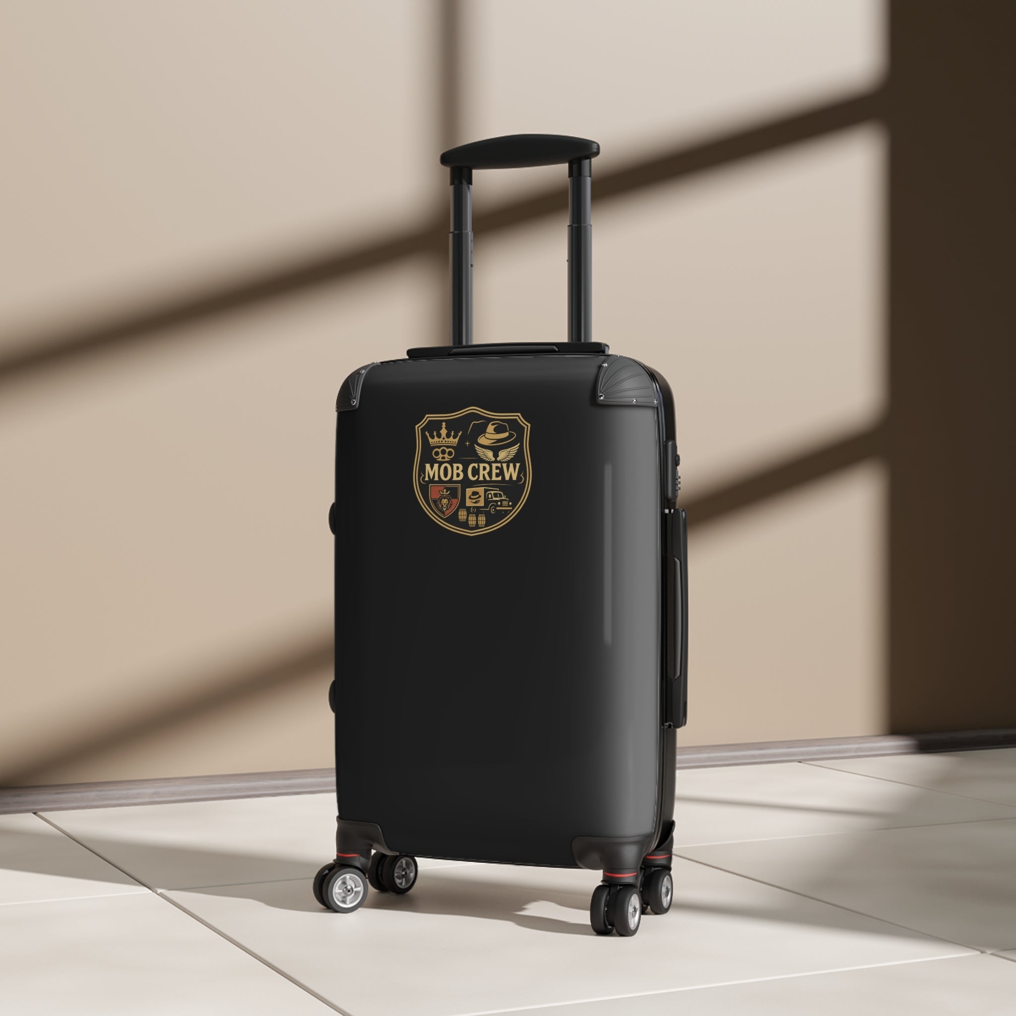 Mob Crew Small Luggage, Stylish Fun Luggage Perfect for Vacations Travel Suitcase Modern Carry-On
