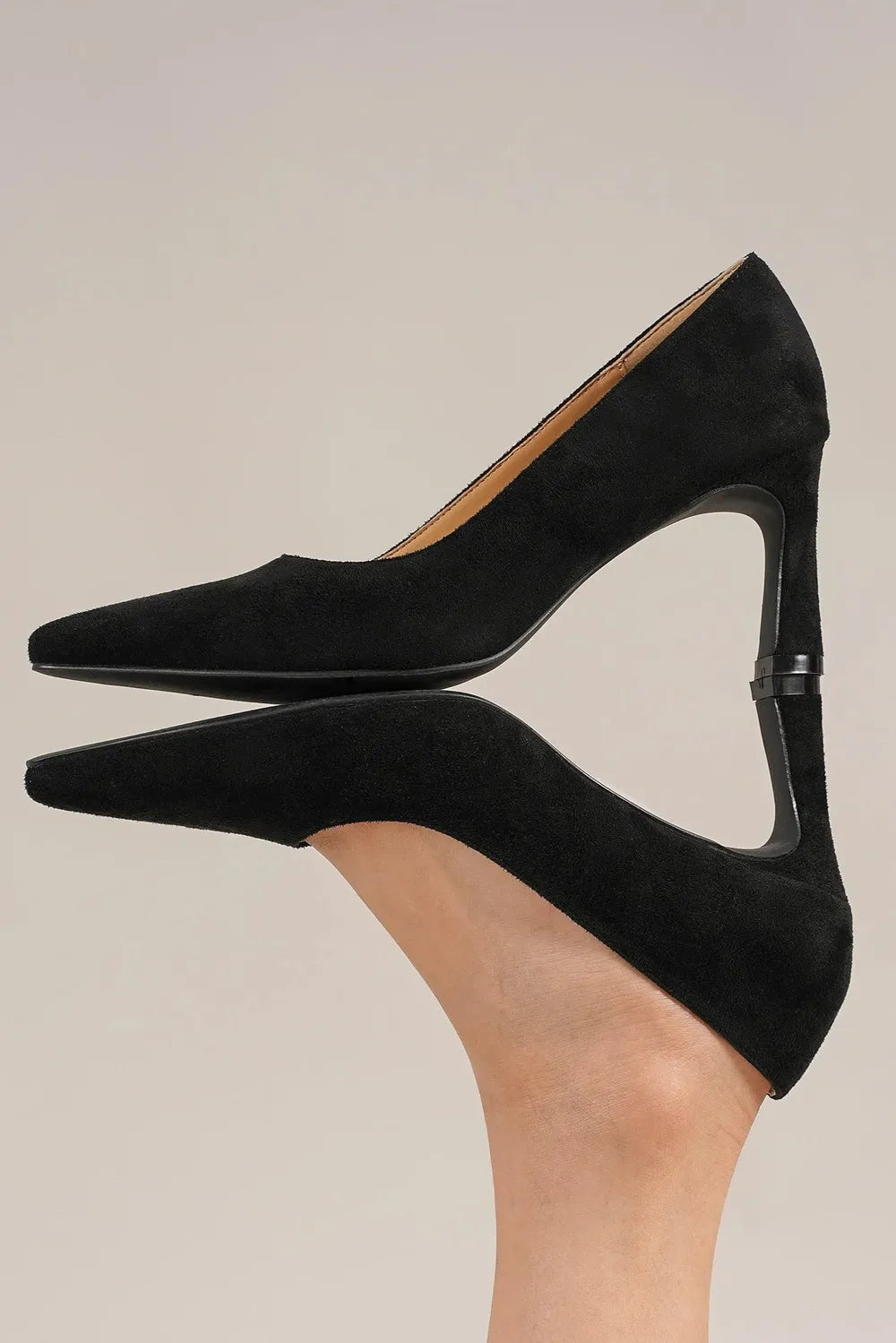 Fashion Faux Suede Point Toe Pumps
