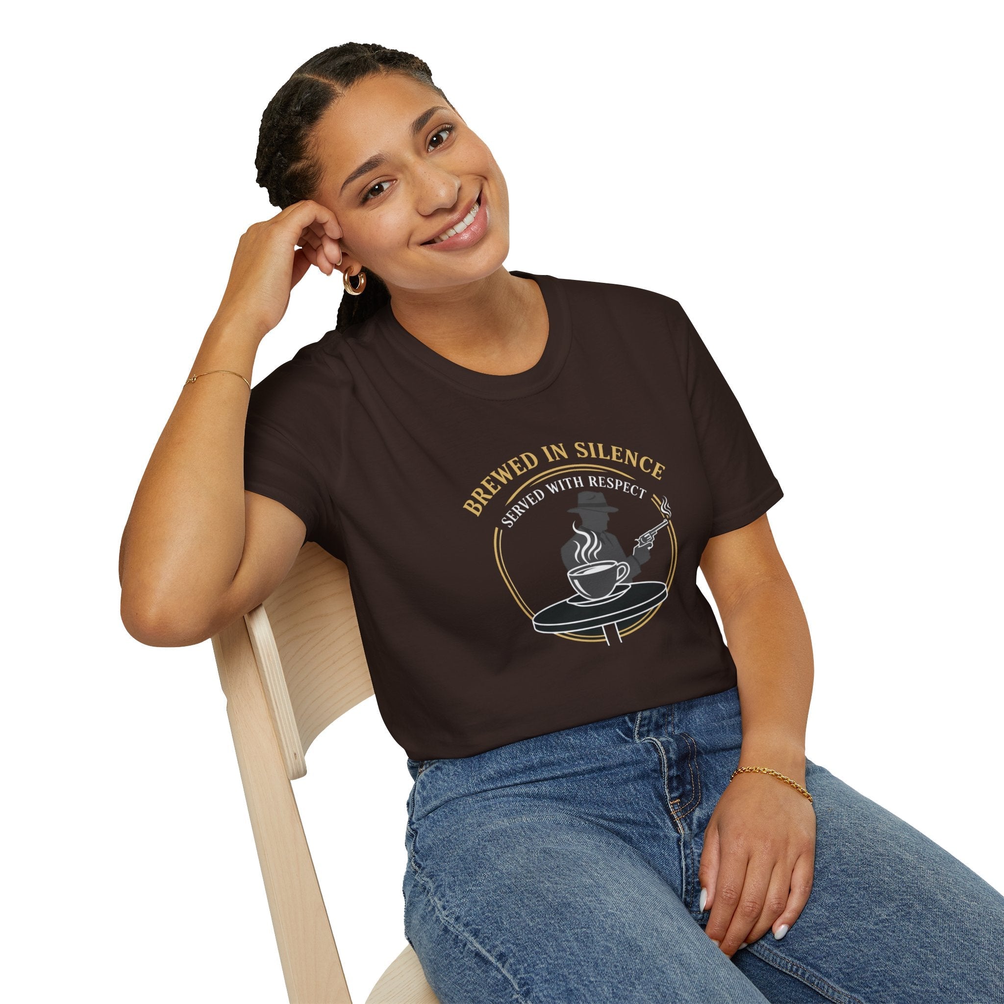 Mob Crew Brewed in Silence Served with Respect Vintage T-Shirt
