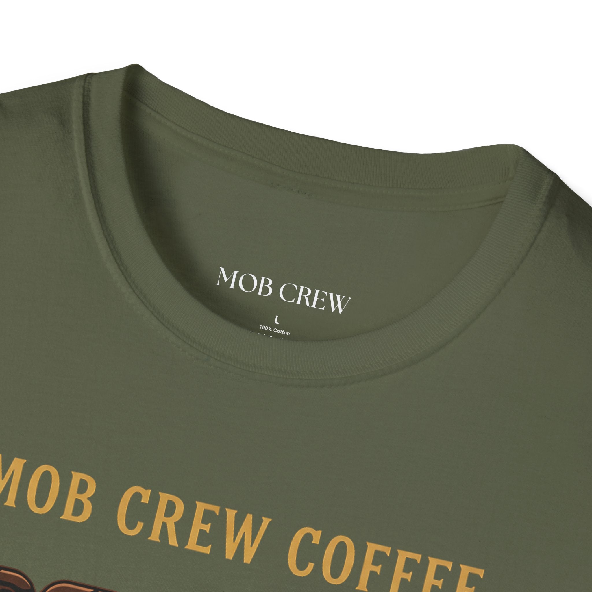 Mob Crew No Weak Coffee No Weak Links T-Shirt Vintage Chain Logo Tee