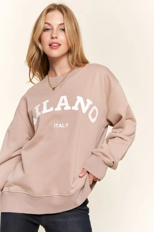 Washed Milano Pullover Sweatshirt