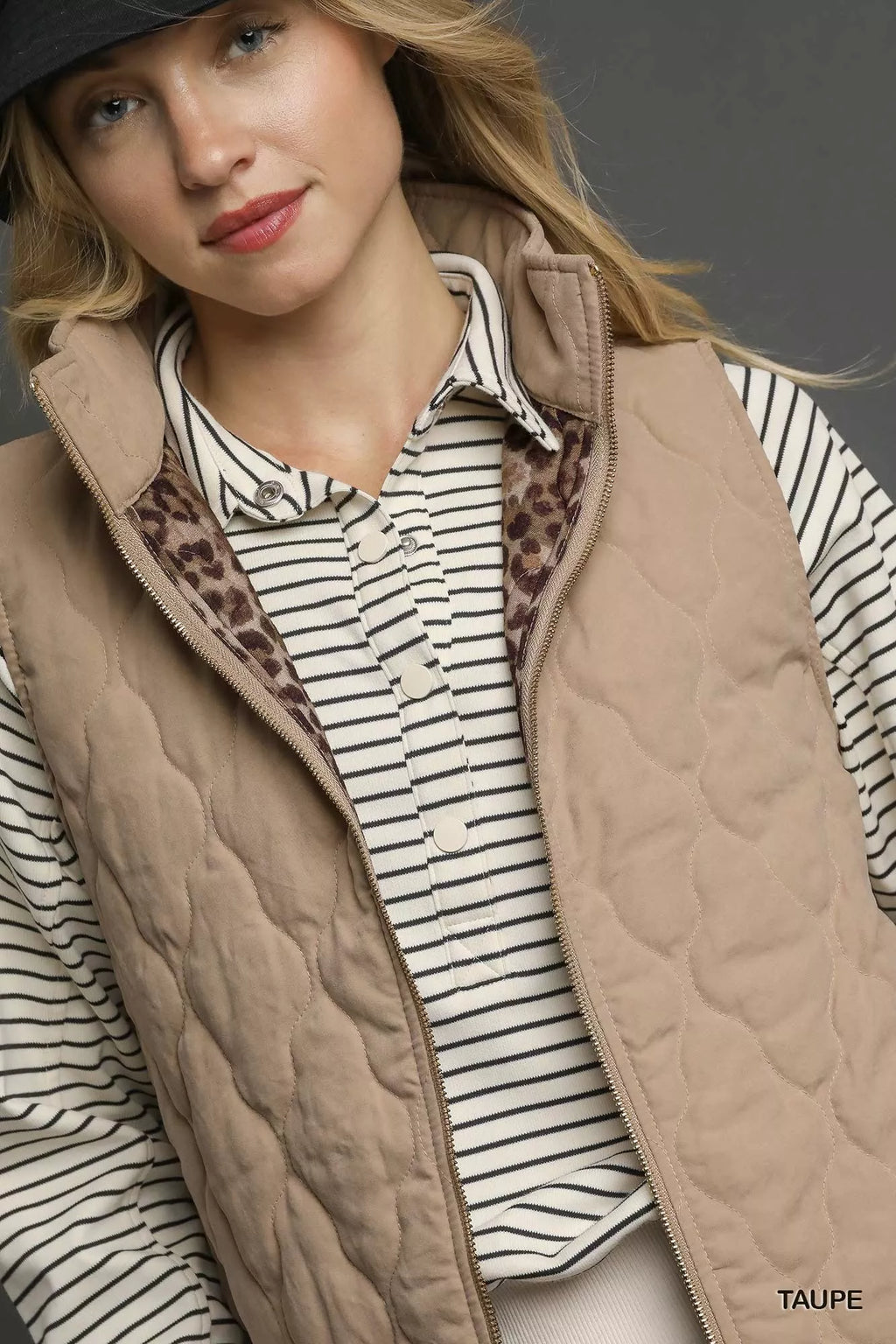 Quilted Zip-Up Vest