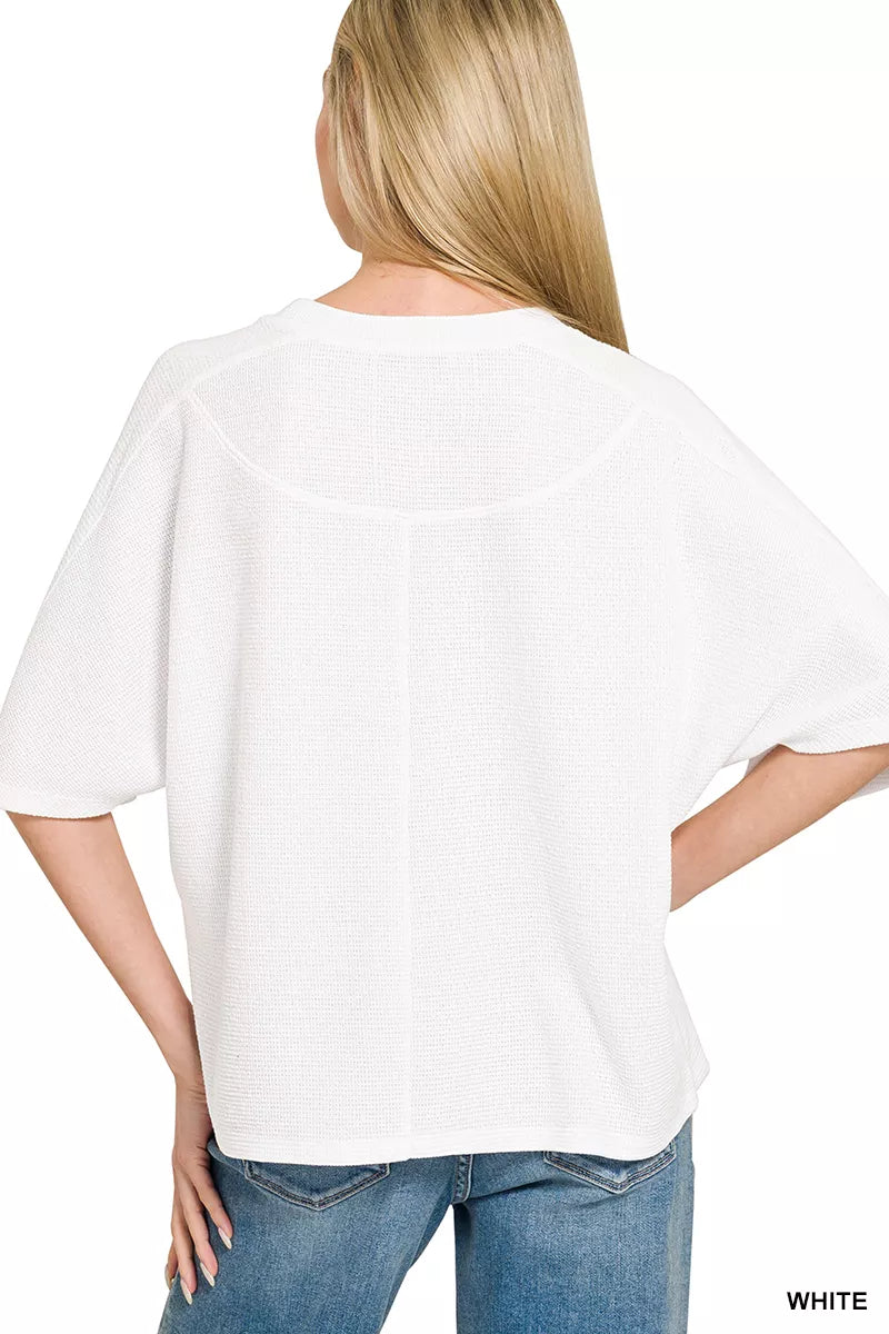 Double Knit Short Sleeve Top