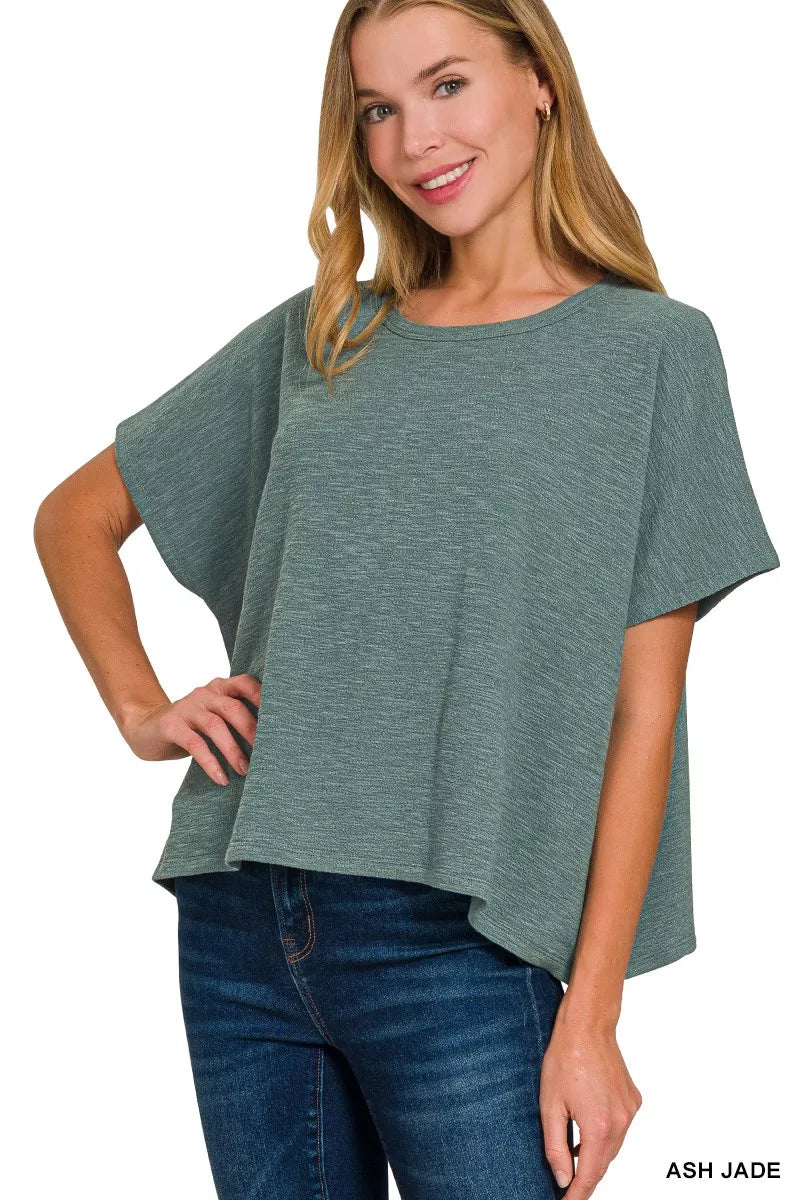 Cotton Slub Oversize Tee