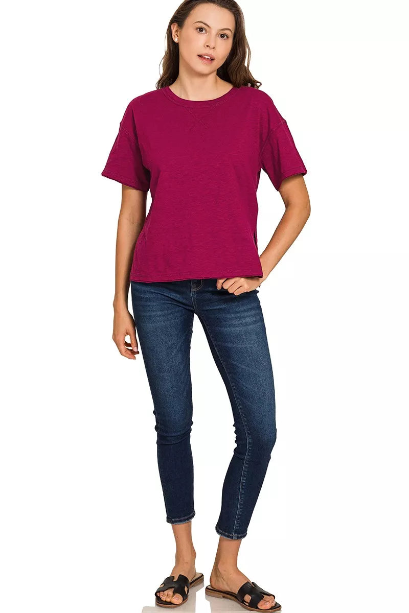 Cotton Slub Short Sleeve Tee