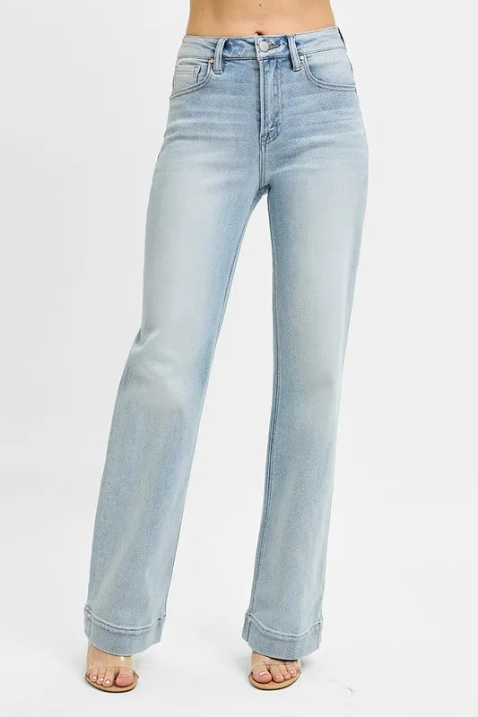 Full Size Run High Rise Straight Jeans