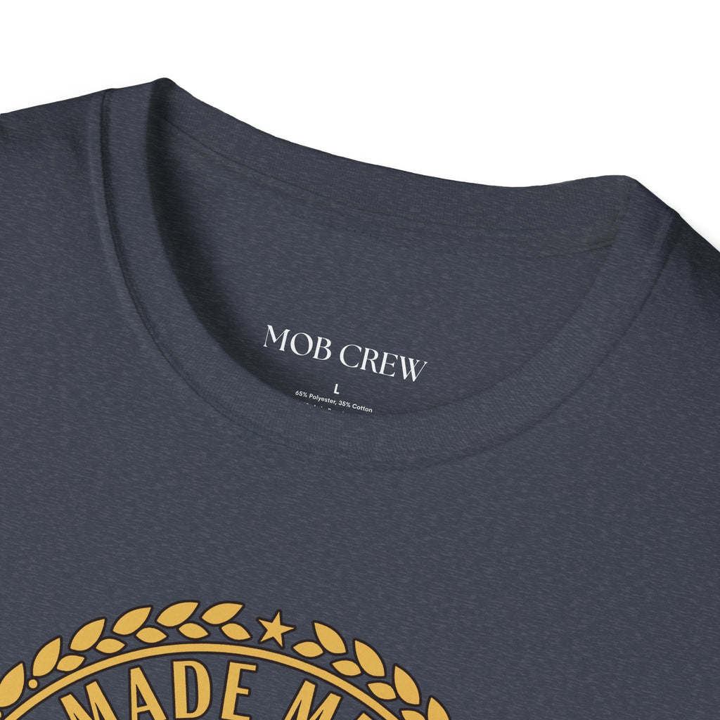 Mob Crew Made Men Drink Mob Crew Coffee T-Shirt - Perfect for Coffee Lovers